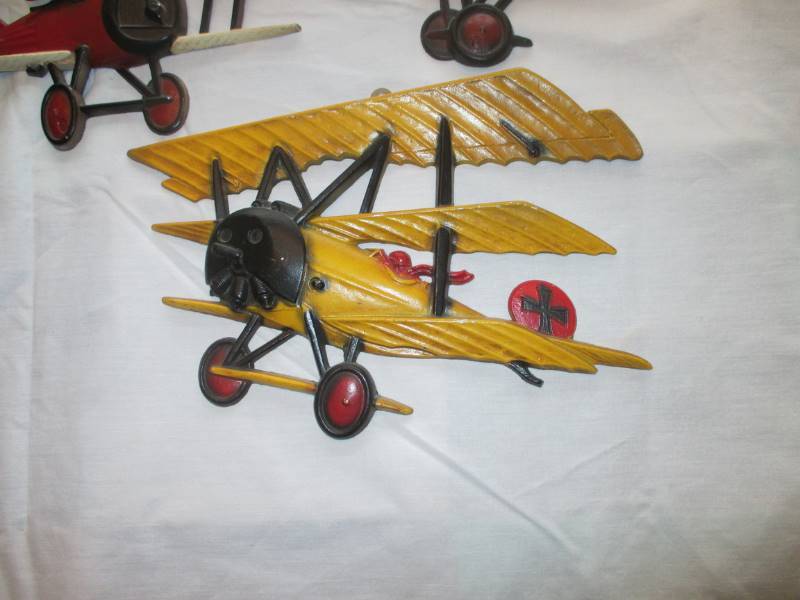 (3) Airplane Wall Hangings (1975)