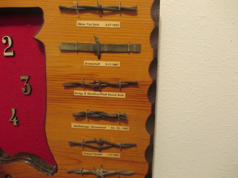 SD Wall Clock wBarbed Wire History