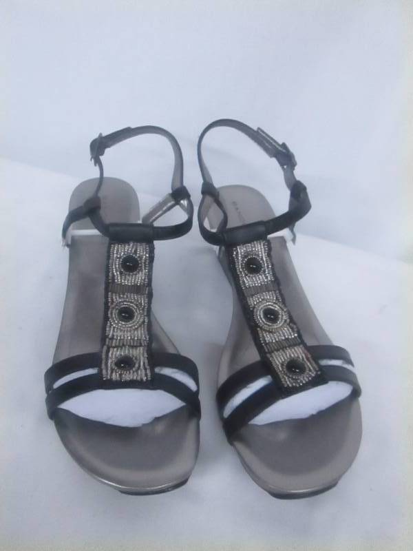 Bandolino Womens Hettie Wedge T-Strap Sandal