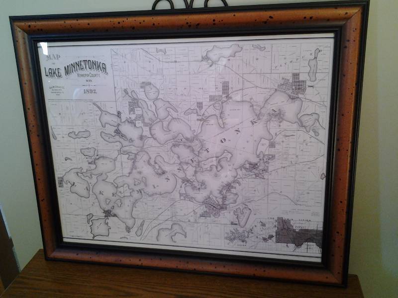 lot 2 image: Framed Print Of Lake Minnetonka 33x27