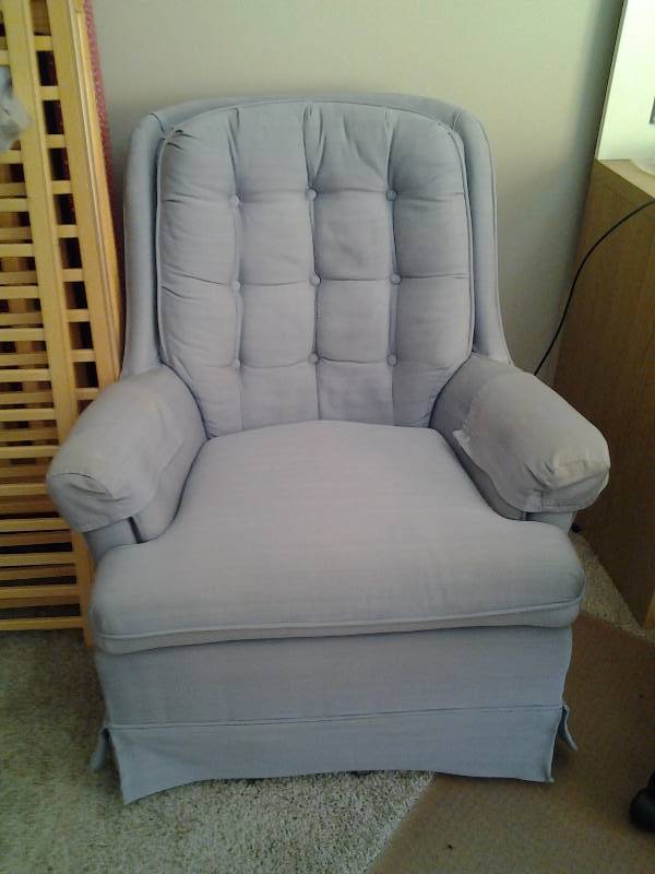 lot 52 image: Light Blue Swivel Rocker