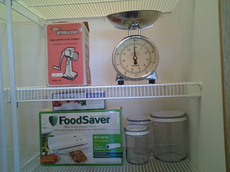 lot 75 image: FoodSaver, Seal A Meal, Grinder, Scale, Canisters