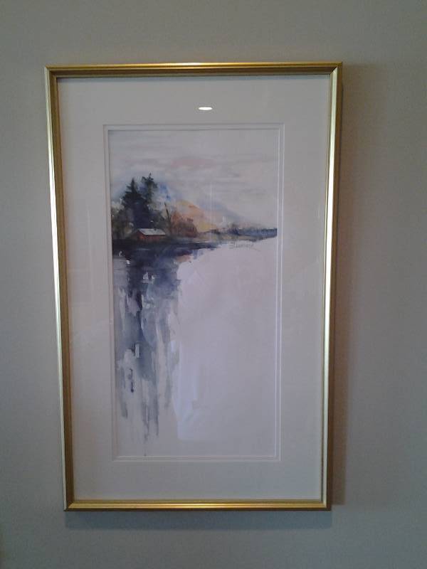 lot 174 image: D. Leonard Water Color Picture 17x27