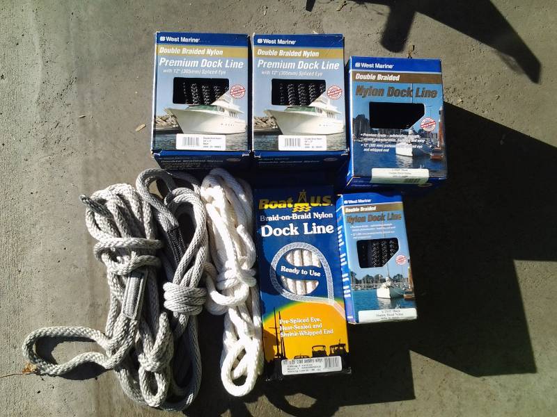 lot 219 image: NEW Boat Mooring & Dock Lines