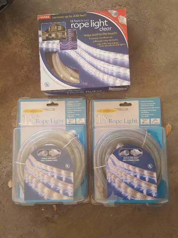 lot 204 image: 3-New 18 Ft Rope Lights