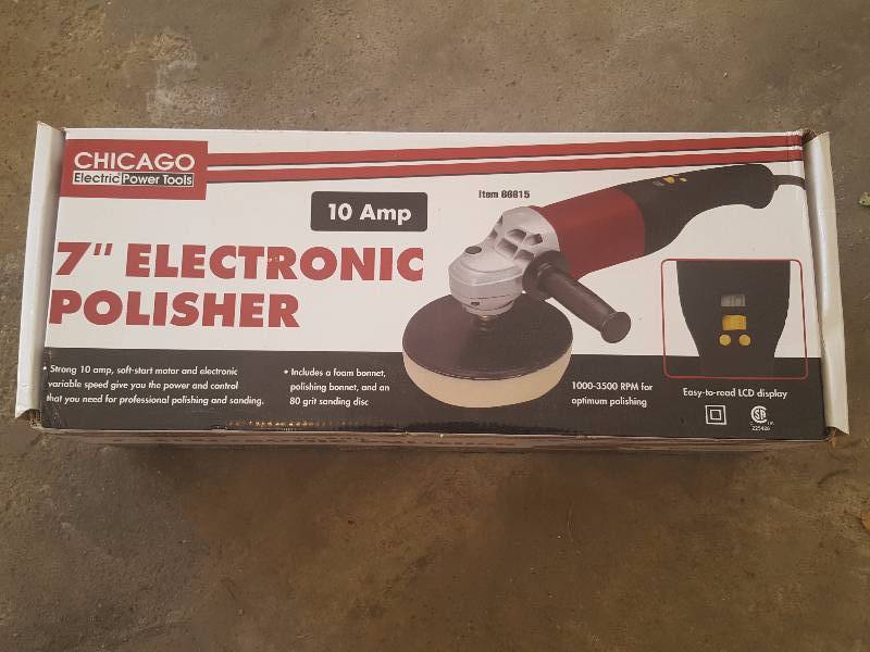 lot 205 image: NEW-Chicago 11 Inch Electric Polisher