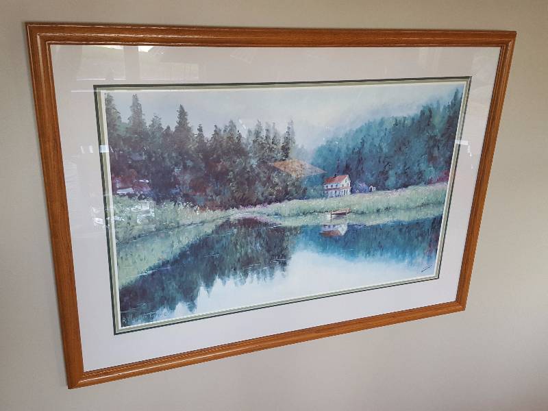 lot 105 image: Framed Print By Florida Artist R. Mueller Taylor - 31x44