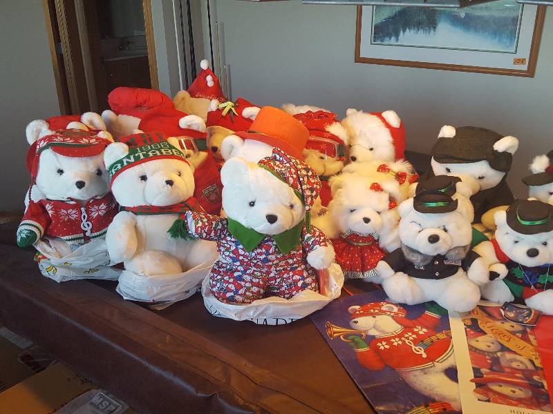 lot 156 image: 3 Box Collection Of Santa Bears & Accessories (Authentic From Daytons)