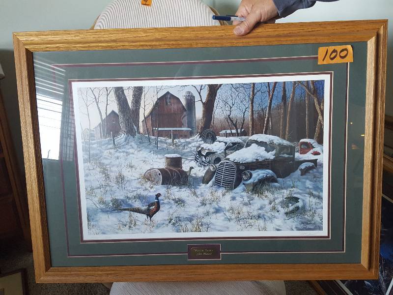 lot 100 image: Jim Hansel Framed Print - Winter Haven - 32x24