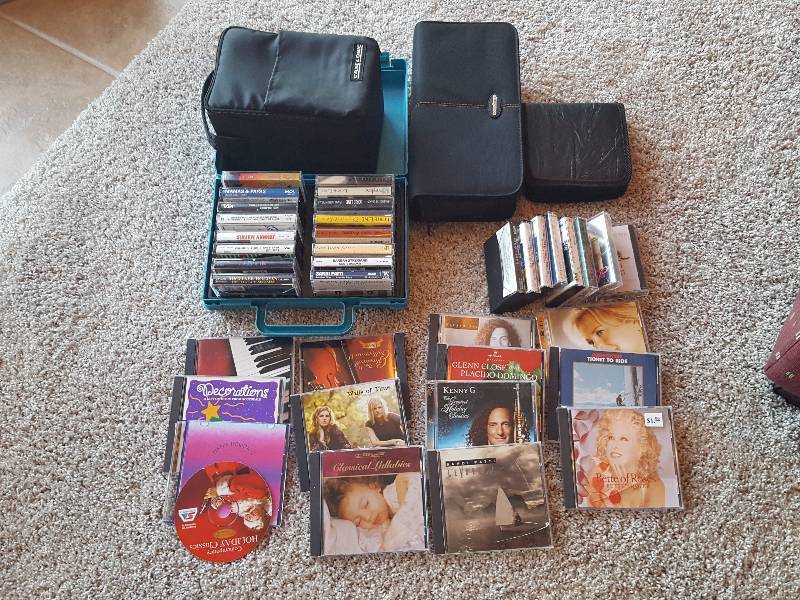 lot 144 image: Lot Of CDs, Cassettes & Cases