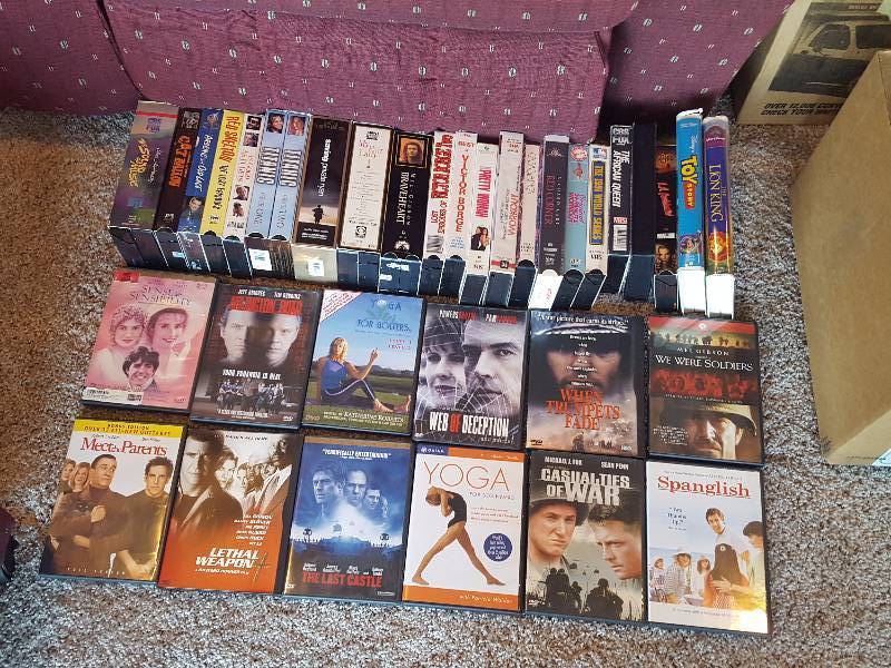 lot 145 image: Lot Of VHS and DVDs