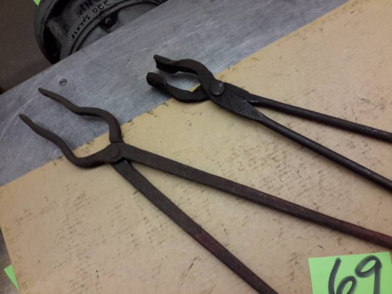 2, pair of vintage Tongs