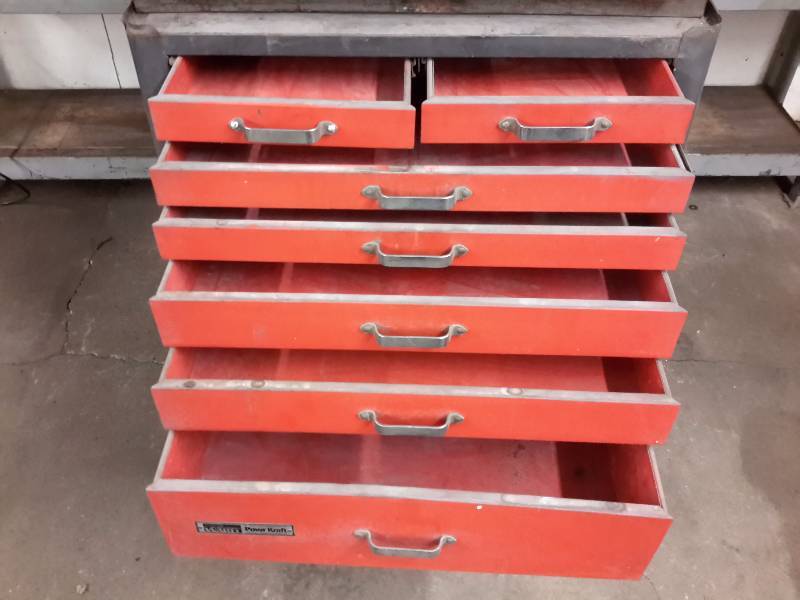 Montgomery Ward Brand, 2 part tool chest