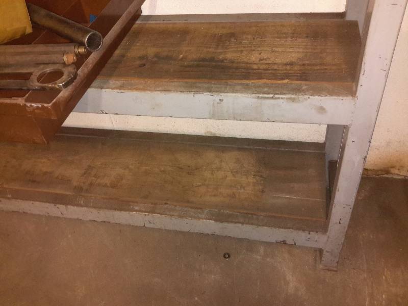 Very heavy duty shelf unit.. Heavy steel construction with 2 x 12 shelves