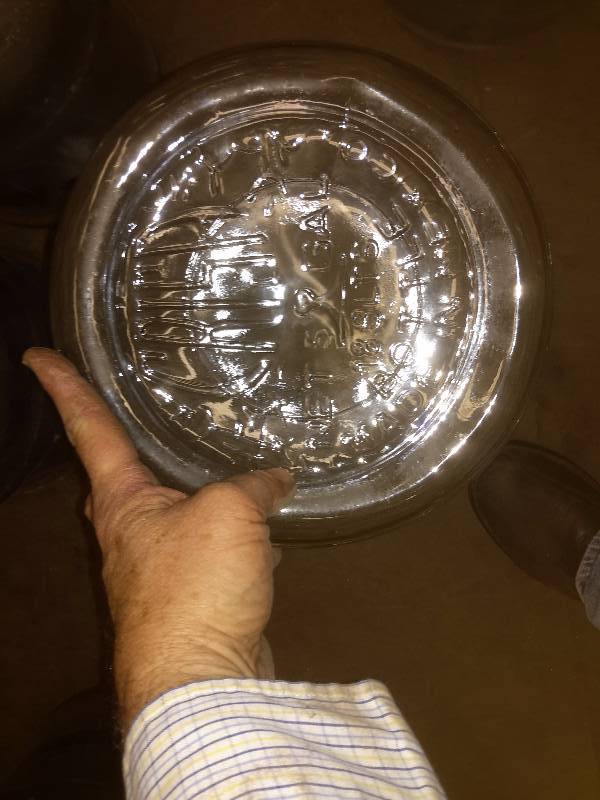 1 Glass 5 Gallon water jug.. 2, plastic 5 gallon jugs.. Boxes included
