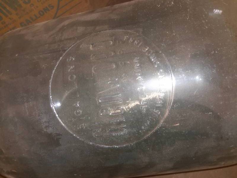 1, BLUE Glass 5 Gallon water jug