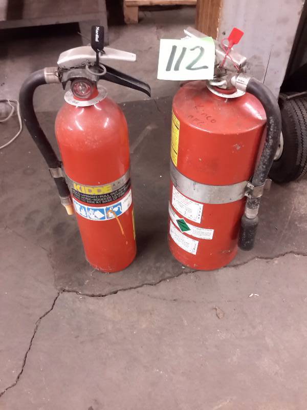 Fully Charged fire extinguishers.