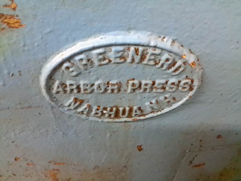 Greenerd, Arbor Press..Capacity 10 Ton.  Model H-28.  3 Phase, This works