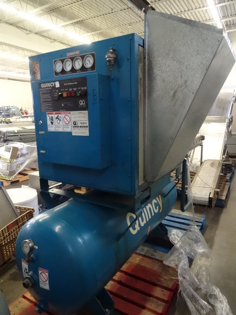 lot 2 image: Quincy Air Compressor  25 Hp.