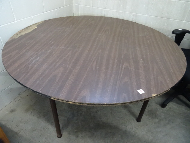 lot 42 image: 60 Round Folding Table