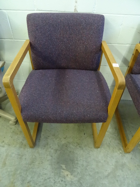 lot 51 image: Wood Framed Side Chair
