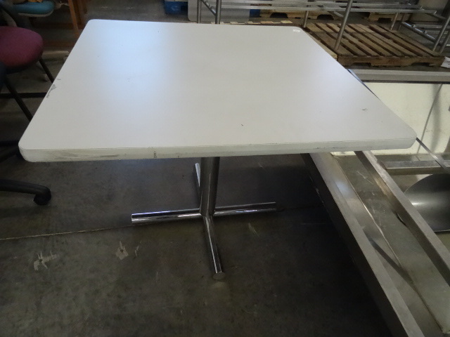 lot 75 image: 36 X 36 X 29 Metal Base Table
