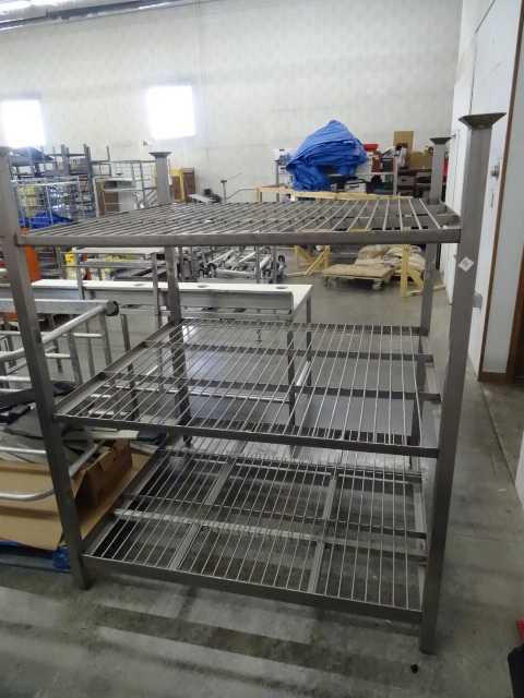 lot 84 image: Stainless 3 Tier Rack 60 X 52 X 73