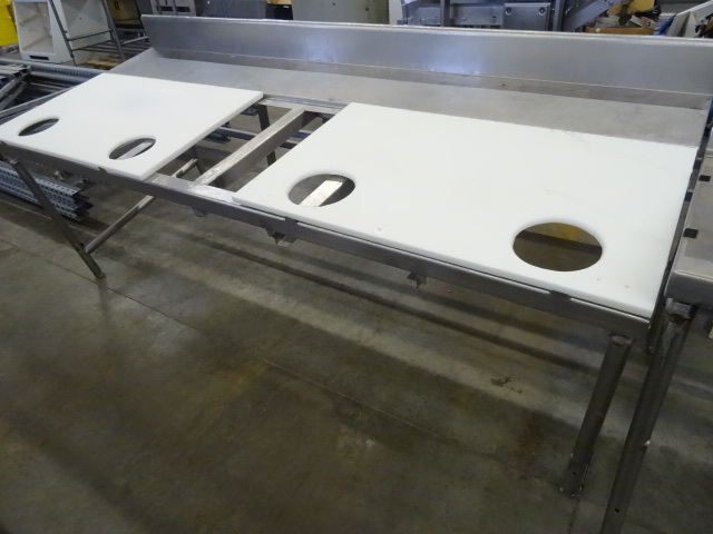 lot 92 image: Stainless Production Table Slanted