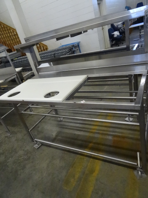 lot 100 image: Stainless Production Table 66 X 36 X 60