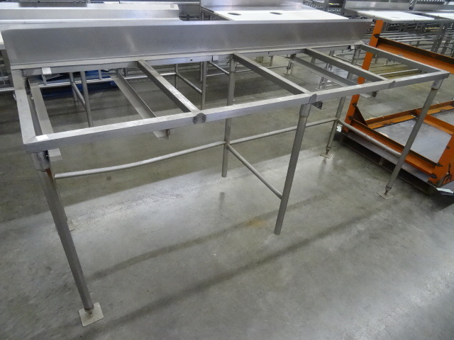 lot 106 image: Stainless Production Table 96 X 31 X 49