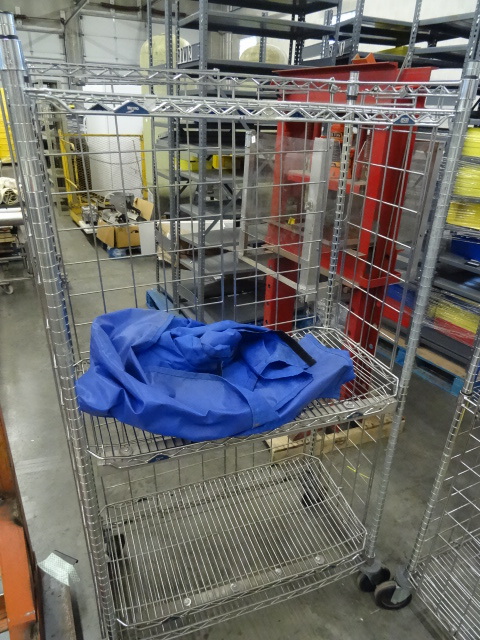 lot 139 image: NSF Metro Wire Shelf 4 Wheel Cart