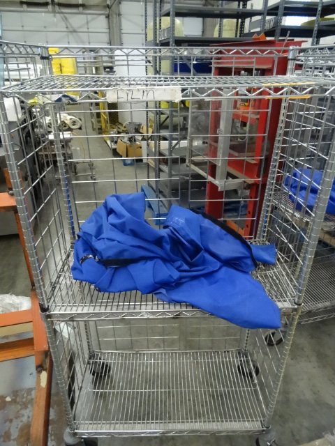 lot 140 image: NSF Metro Wire Shelf 4 Wheel Cart