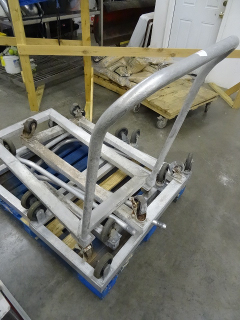 lot 144 image: 5 Aluminum 4 Wheel Carts 23 X 43