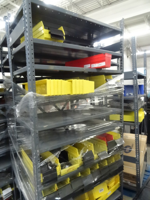 lot 154 image: Metal Shelving Unit with Misc Hard