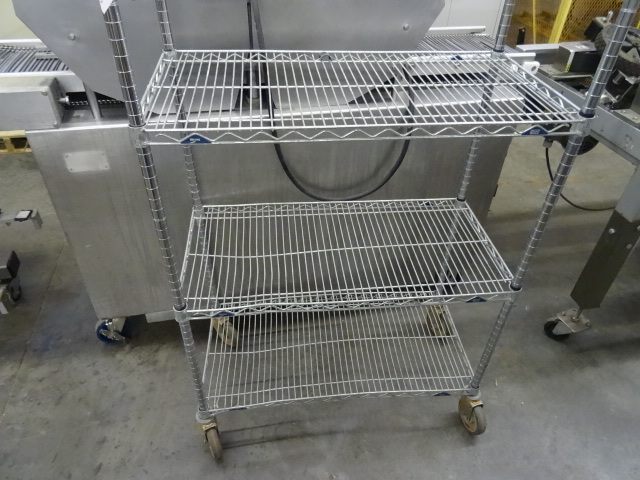 lot 155 image: Metro NSF Wire Shelf Cart 36 X 18 X 60
