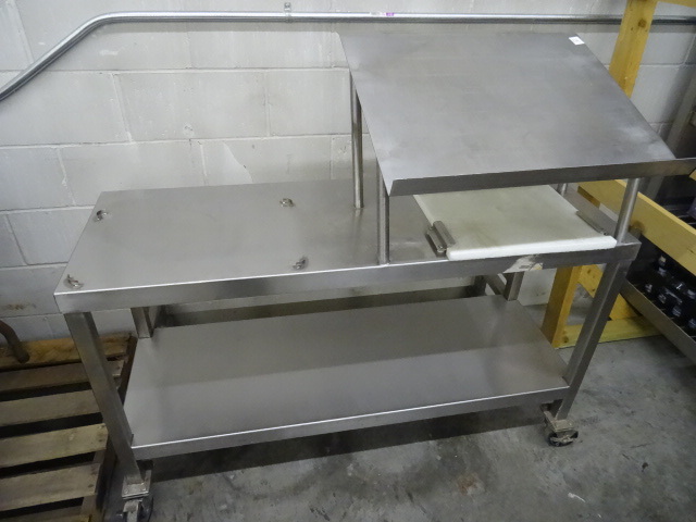 lot 176 image: Stainless Specialty Cart on Wheels