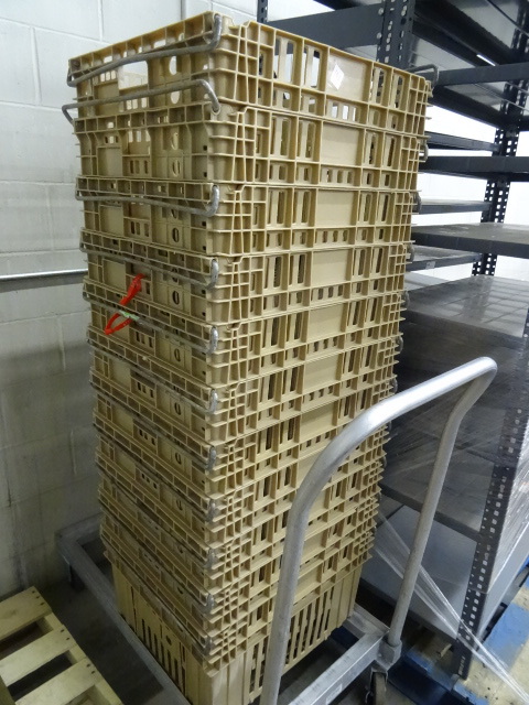 lot 195 image: 11 Stack Meat Totes, Includes Alum