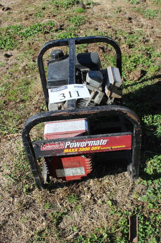 Coleman Powermate MaxA 3000 OHV Electric Generator Mondovi WI. Farm