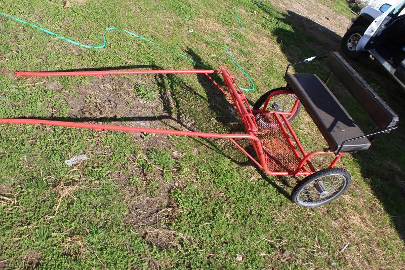 2Person 2Wheel Horsedrawn Pull Cart Mondovi WI. Farm Equipment KBID