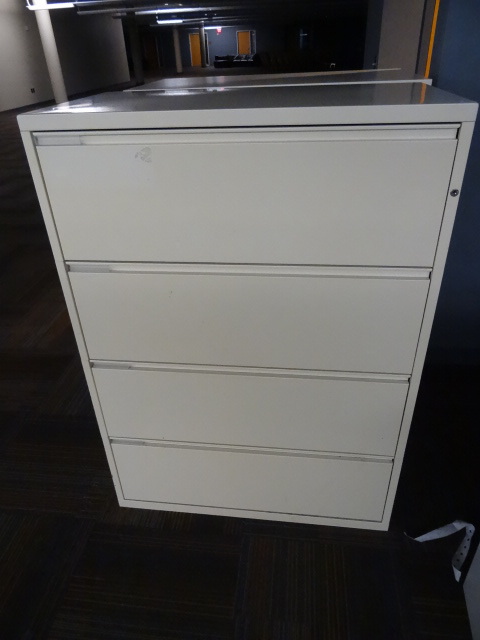 36 metal 4 drawer lateral file.