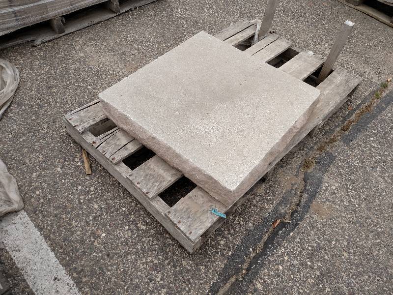 (3) Indiana Limestone Natural Pilla...