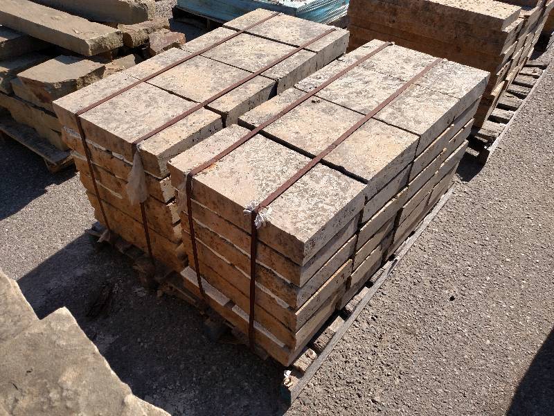 (48) EW Gold Wallstone, 3x18x10...