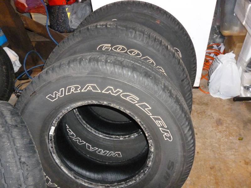 lot 23 image: Set of  - 4  Goodyear Wrangler SR-A 15 Tires