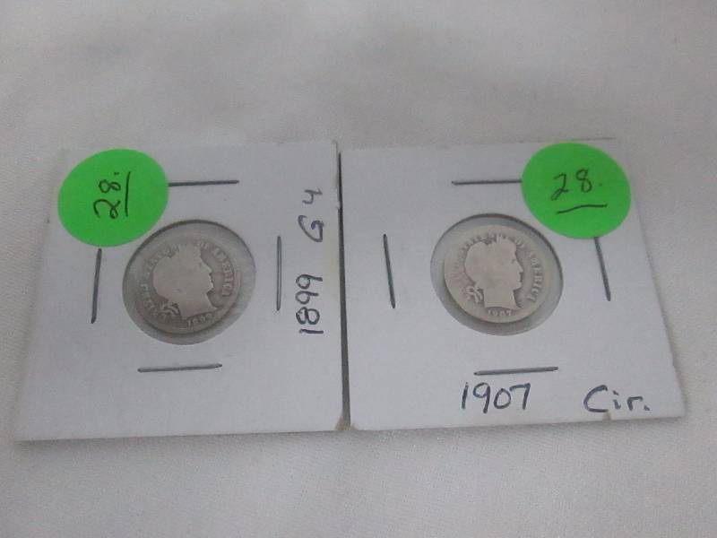 Silver Barber Dimes