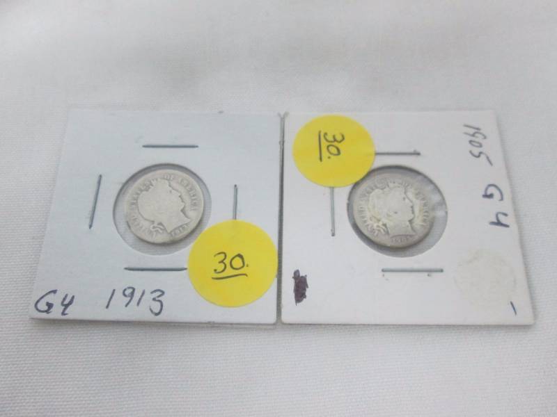 Silver Barber Dimes