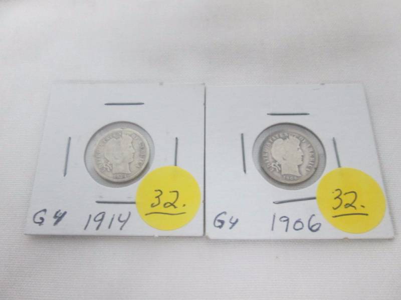 Silver Barber Dimes