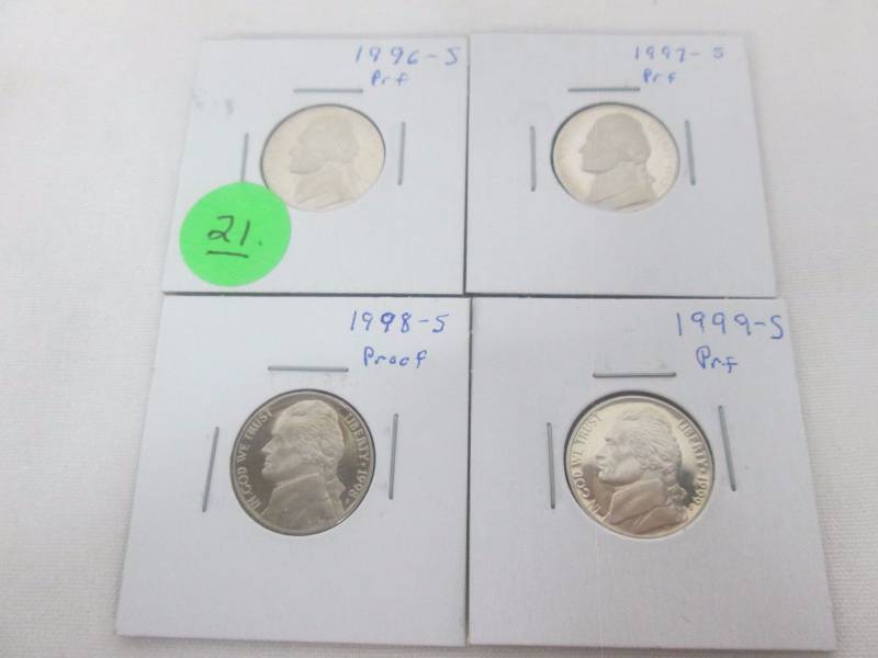 Jefferson Nickels (All Proofs)