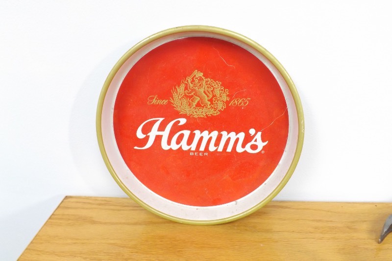 Vintage Hamms Beer Metal Tray