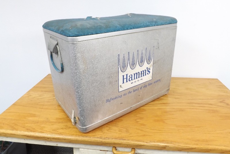 Vintage Hamm's Beer Metal Cooler EC180 High End Estate Collectibles