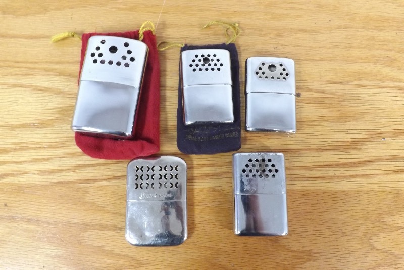5 Vintage JON-E etc. Hand Warmers